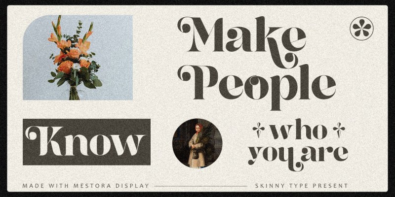 Mestora Font Family free download preview 2 – Serif Fonts font