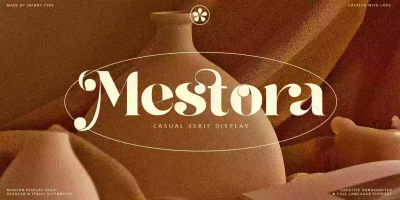 Mestora Font Family free download – Elegant font preview