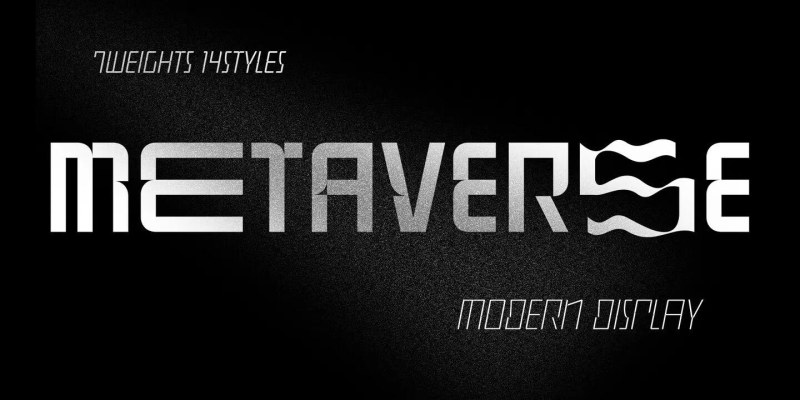 Metaverse Display Font Family free download preview 1 – Display Fonts font