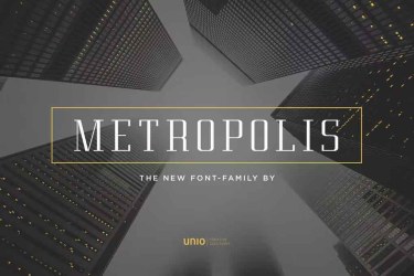 Metropolis Font free download – Elegant font preview
