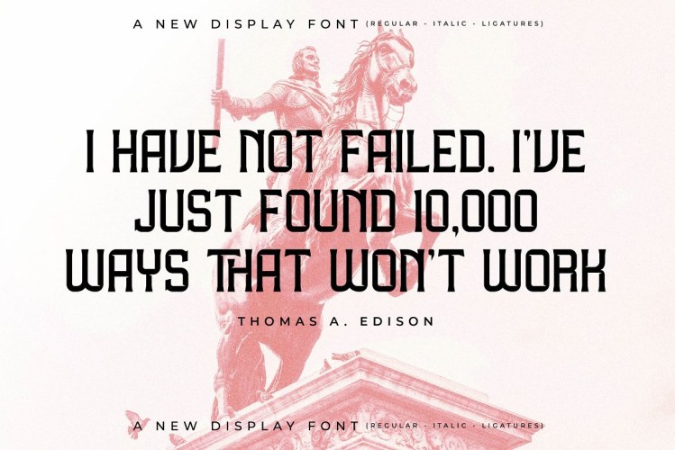 Milknolri A New Display Font free download preview 3 – Display Fonts font