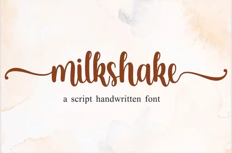 Milkshake Font free download preview 8 – Script And Handwritten font