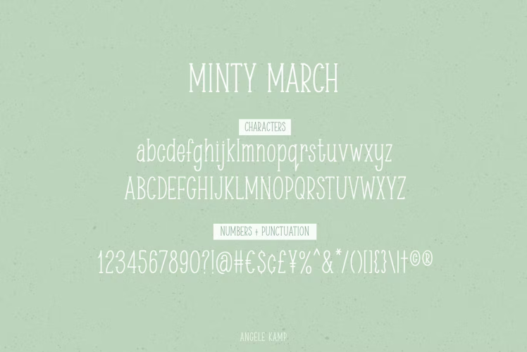 Minty March Condensed serif font free download preview 2 – Serif Fonts font