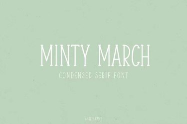 Minty March Condensed serif font free download – Serif Fonts font preview