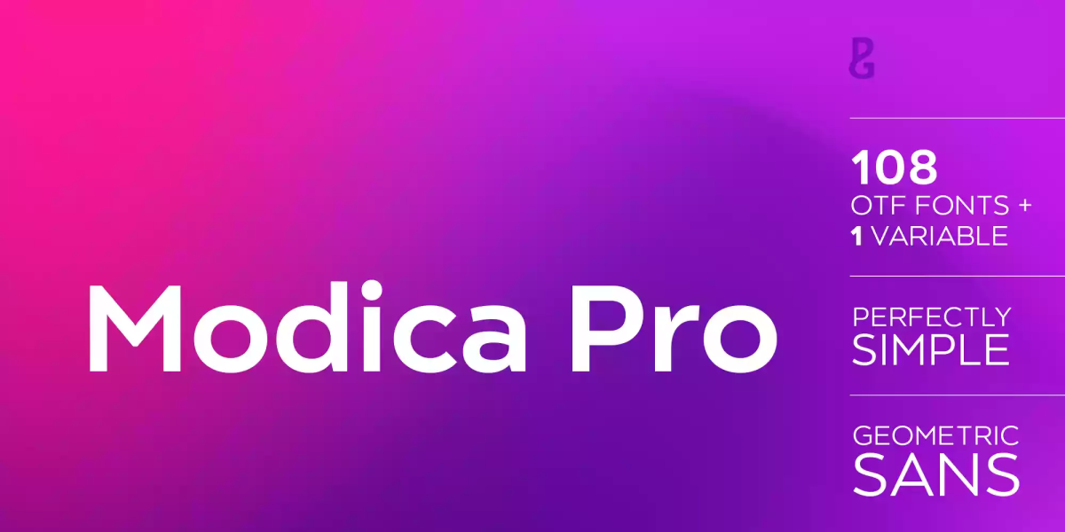 Modica Pro Font free download – Sans Serif Fonts font preview image for Windows and Mac