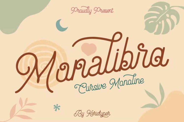 Monalibra Font free download preview 4 – Script And Handwritten font