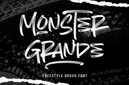 Monster Grande Font free download – Display Fonts font preview image for Windows and Mac