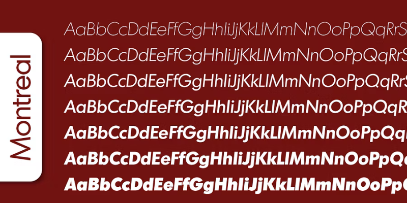 Montreal Serial Font Family free download preview 1 – Sans Serif Fonts font