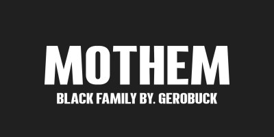 Mothem Font Family free download – Sans Serif Fonts font preview
