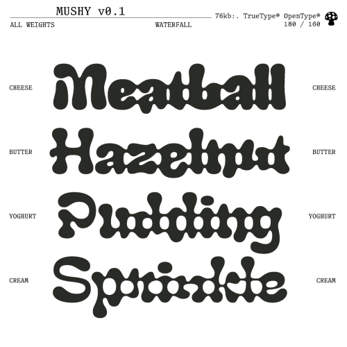 Mushy Font Family free download preview 2 – Display Fonts font