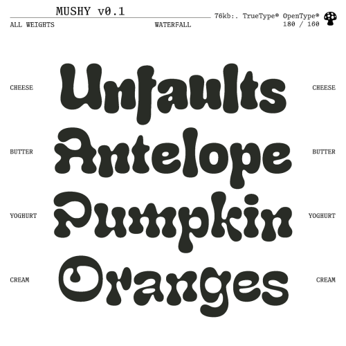 Mushy Font Family free download preview 3 – Display Fonts font