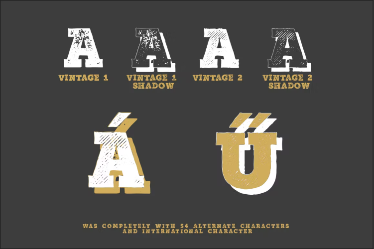 Mutiara Vintage Font free download preview 3 – Web Fonts font