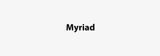 Myriad Font free download – Sans Serif Fonts font preview image for Windows and Mac