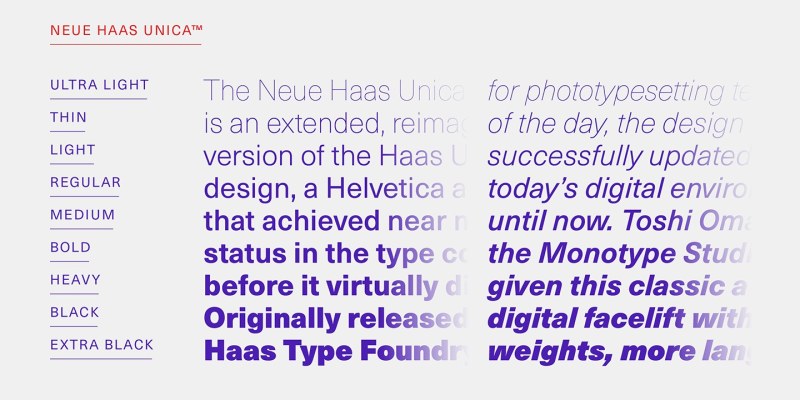 Neue Haas Unica Font free download preview 2 – Sans Serif Fonts font