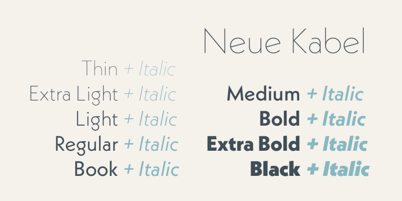 Neue Kabel Font free download preview 3 – Sans Serif Fonts font