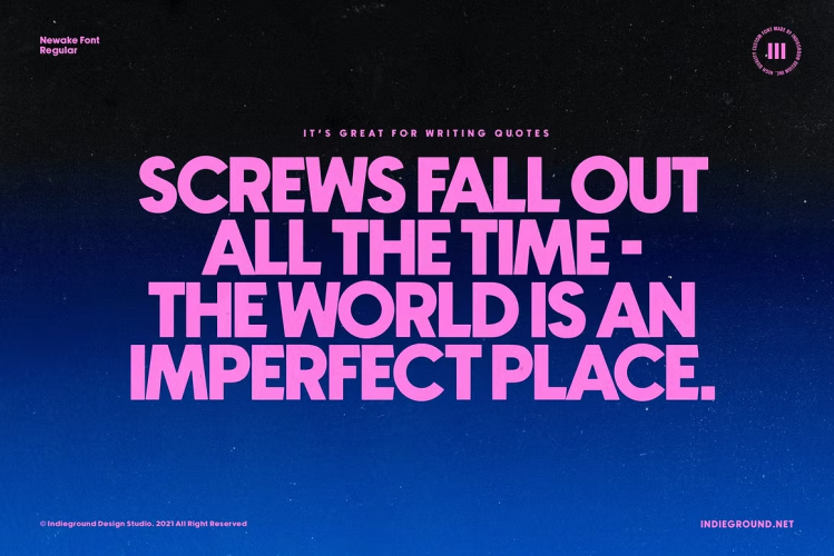 Newake Font free download preview 2 – Sans Serif Fonts font