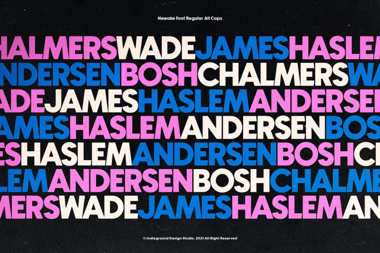 Newake Font free download preview 4 – Sans Serif Fonts font