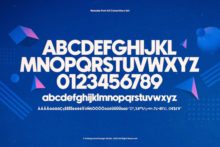 Newake Font free download preview 6 – Sans Serif Fonts font