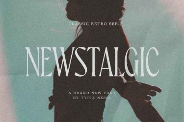 Newstalgic Font free download – Retro font preview