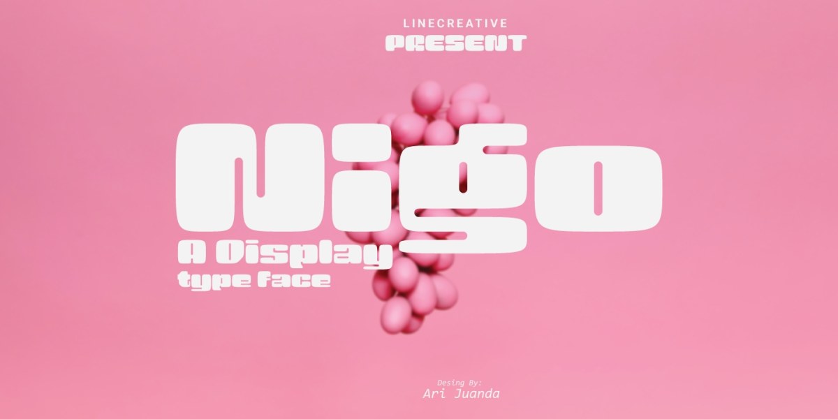 Nigo Font free download – Modern Fonts font preview image for Windows and Mac