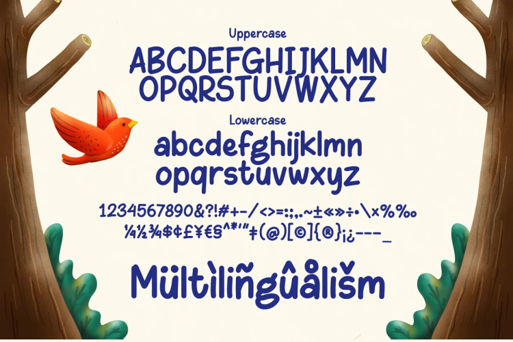 Nila & Bila Font free download preview 1 – Typeface font