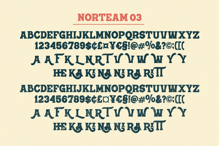 Norteam Font Collection free download preview 10 – Sans Serif Fonts font