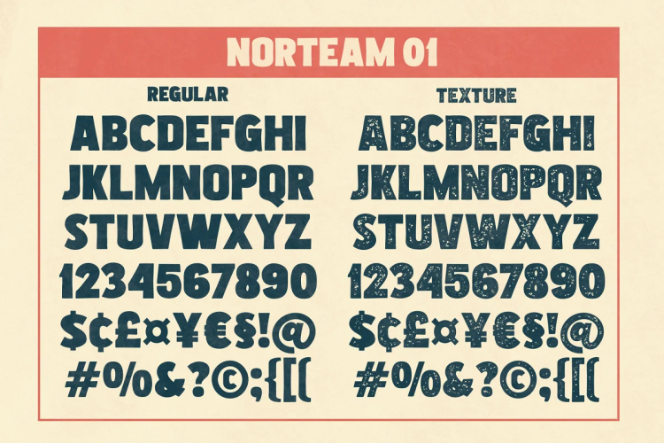 Norteam Font Collection free download preview 8 – Sans Serif Fonts font