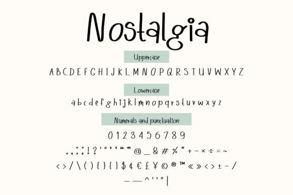 Nostalgia Font free download preview 3 – Script And Handwritten font
