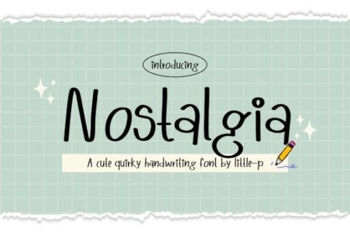 Nostalgia Font free download preview 4 – Script And Handwritten font