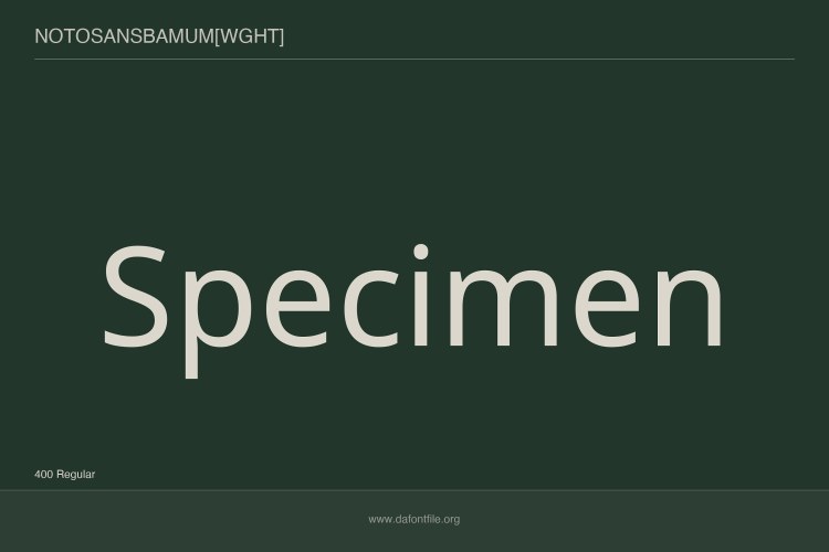Noto Sans Bamum Font free download preview 1 – Sans Serif Fonts font