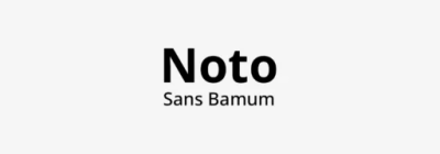 Noto Sans Bamum Font free download – Script font preview