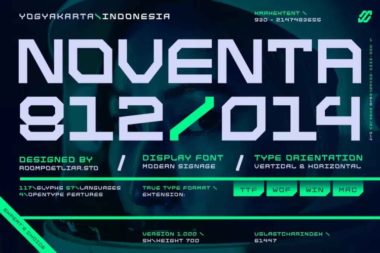 Noventa Display Font free download preview 2 – Sans Serif Fonts font