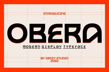 Obera Font free download – Headlines font preview