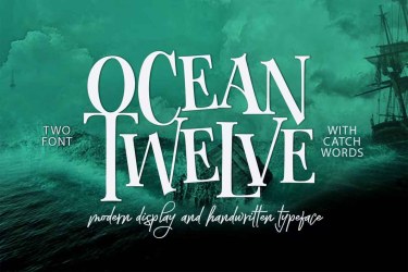 Ocean Twelve Font Duo free download – Display font preview