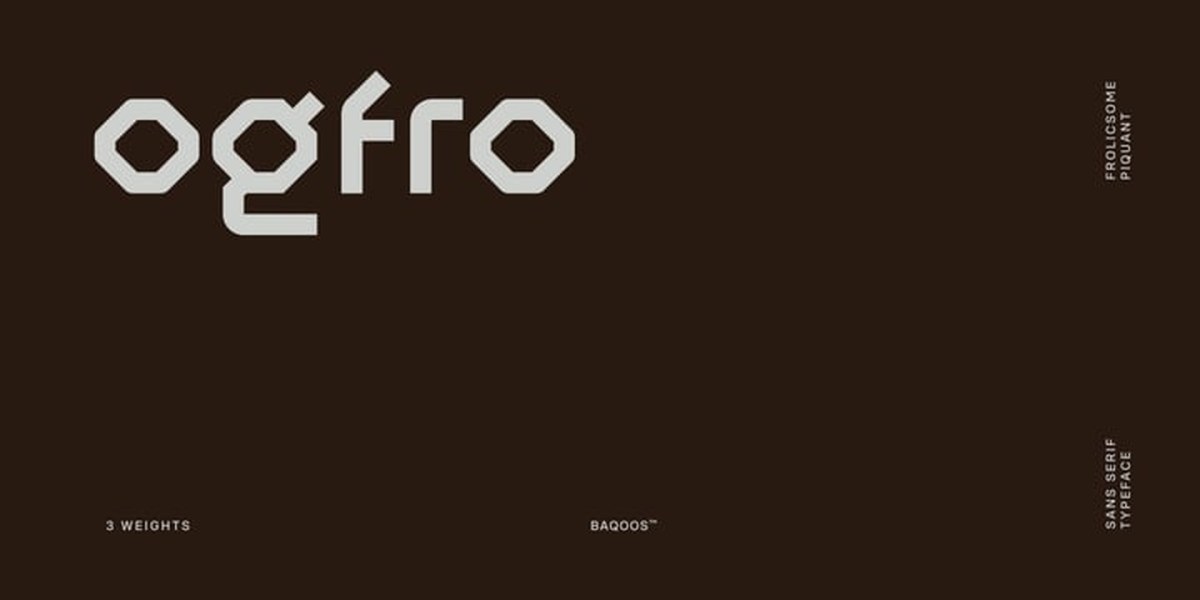 Ogfro Font Family free download – Sans Serif Fonts font preview image for Windows and Mac