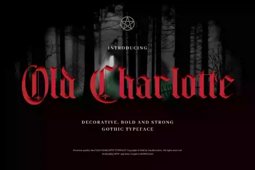 Old Charlotte Font free download – Sans Serif Fonts font preview image for Windows and Mac