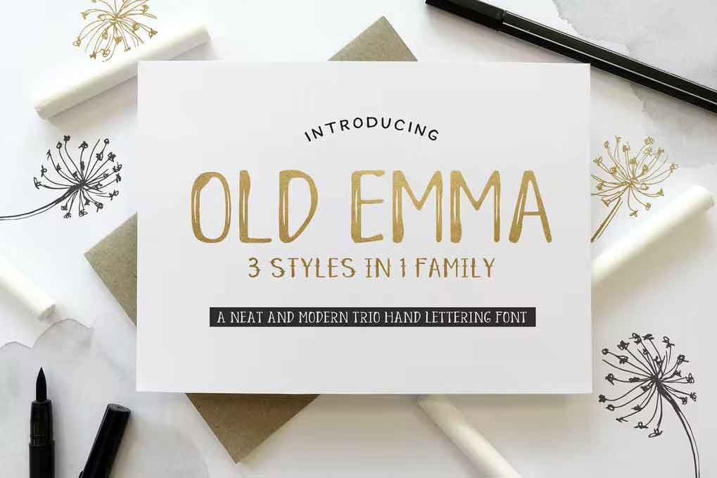 Old Emma Font free download – Serif Fonts font preview image for Windows and Mac