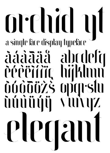 Orchid YT Font free download preview 8 – Display Fonts font