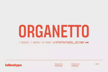 Organetto Font free download – Geometric font preview