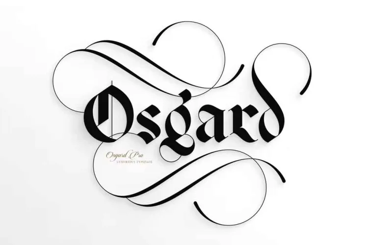 Osgard Pro Font preview 3 – Serif Fonts font sample