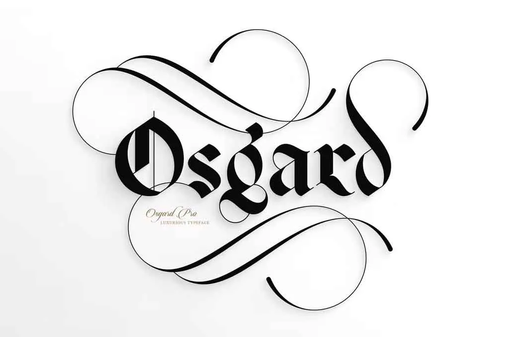 Osgard Pro Font free download – Serif Fonts font preview image for Windows and Mac