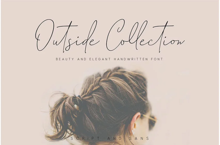 Outside Collection Signature Font free download preview 1 – Script And Handwritten font