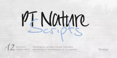 PT Nature Font free download – Typeface font preview