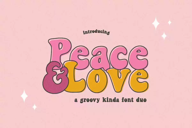 Peace & Love Font free download preview 6 – Display Fonts font