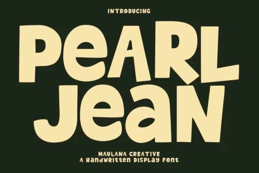 Pearl Jean Font free download – Display Fonts font preview image for Windows and Mac