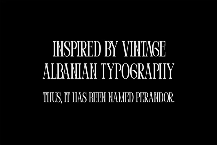 Perandory Font free download preview 5 – Serif Fonts font