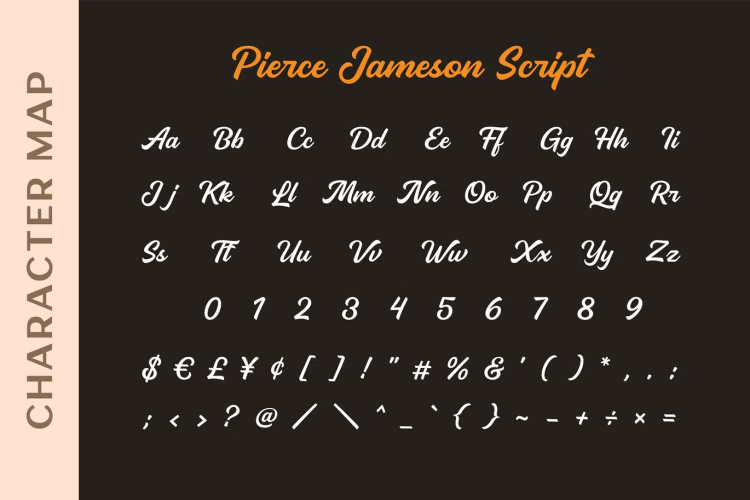 Pierce Jameson Font Family free download preview 3 – Serif Fonts font