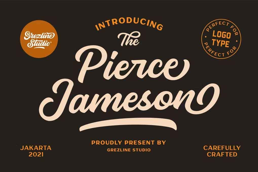 Pierce Jameson Font Family free download – Serif Fonts font preview image for Windows and Mac
