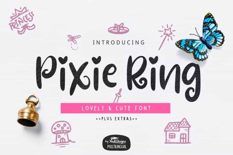 Pixie Ring Font free download preview 5 – Script And Handwritten font