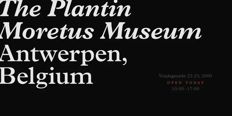 Plantin Font preview 2 – Serif Fonts font sample